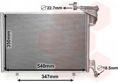 VAN WEZEL 18005592 -  Конденсатор, кондиционер